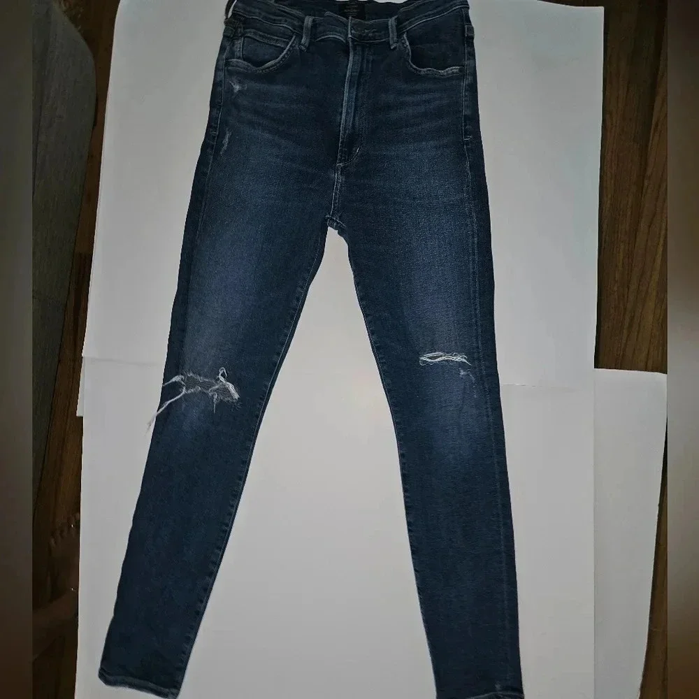 Citizens Of Humanity Chrissy Uber High-Rise Distressed Skinny Jeans